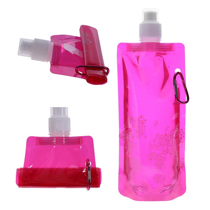 Foldable Silicone Soft Flask Water Bottle Ultralight Outdoors Traveling Sport Running Kettle Folding Water Bottle Water Bag