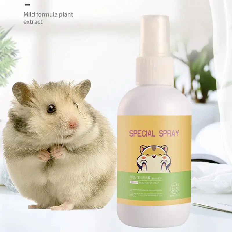 Pet Odor Spray Pet Deodorizer Odor Removal Cage Cleaner Eliminate Pet Odors Long-Lasting Pet Cleaner For Guinea Pigs Rabbits
