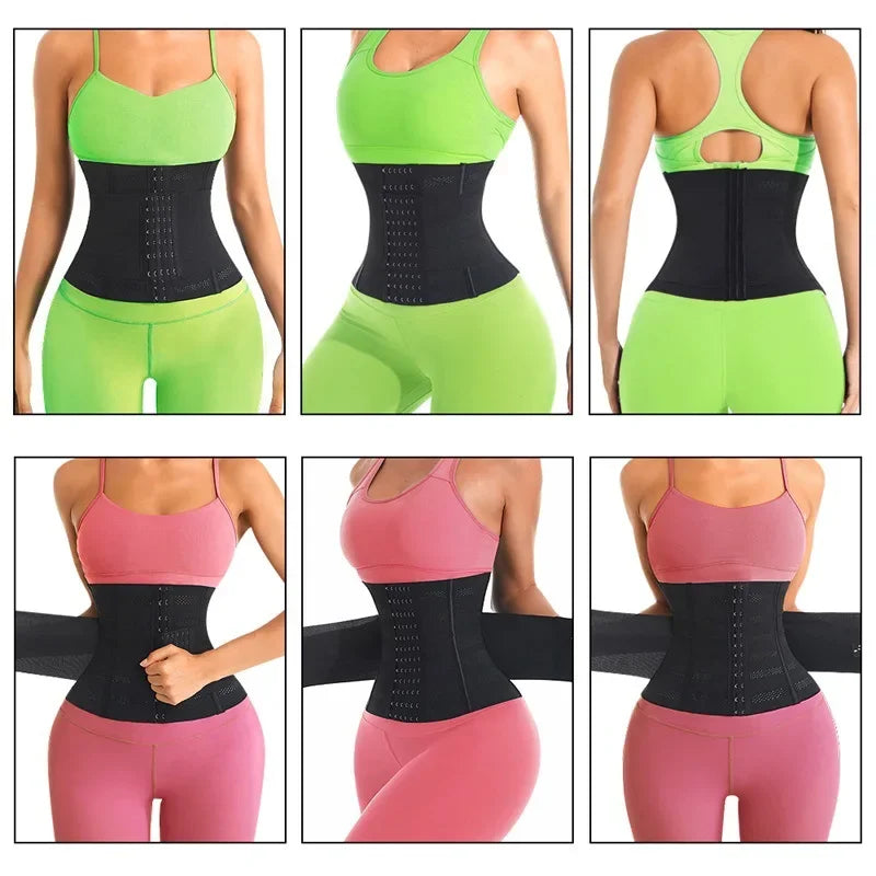Shapewear Women Corset Belts Waist Trainer Body Shaper Double Tummy Control Slimming Sheath Flat Belly Reductive