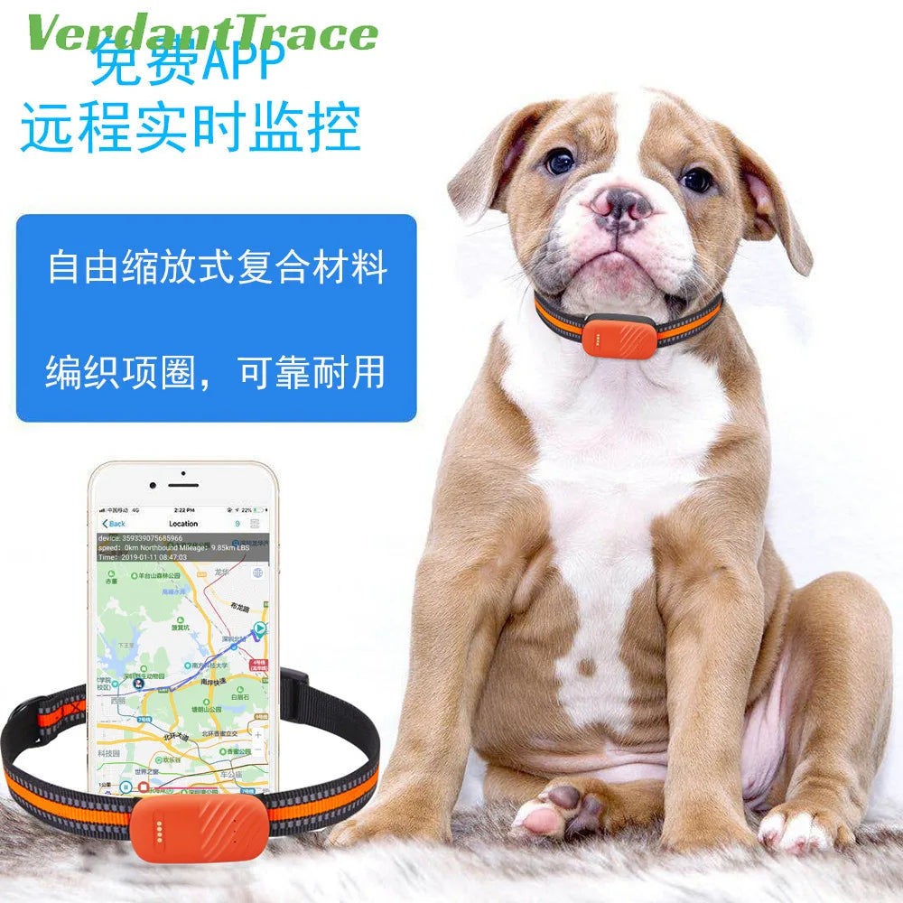 4G GPS Pet Tracker Waterproof Anti-Loss Collar Device for Dogs Cats Sheep Real-Time Location & Activity Monitor Farm Home Use