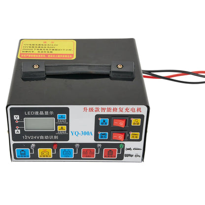 12V/24V Car Battery Charger Heavy Duty Car Battery Charger 220W Full Automatic Car Battery Charger Repair Battery Charger