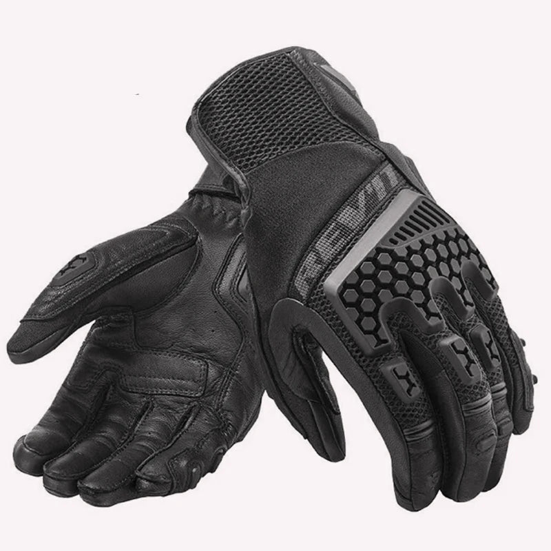 New REVIT Desert 3 PRO motorcycle riding gloves made of genuine leather, breathable, touch screen, and anti fall gloves