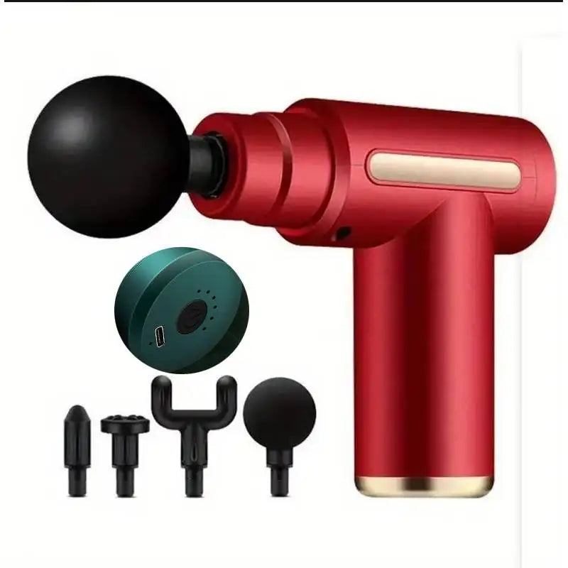 Portable Button Fascia Gun Deep Tissue Massage Mini Lightweight and Adjustable Speed Massage Equipment Suitable for the Body