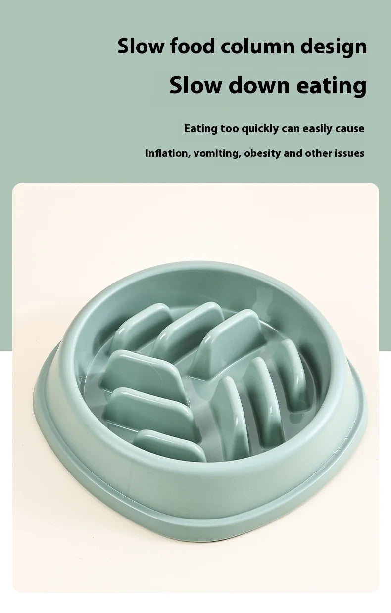 Slow Feeder Dog Bowls Anti-Choking Puzzle Dog Food Bowls, Anti-Slip Interactive Feeding Slow Down Eating, Bloat Stop Maze Dishes