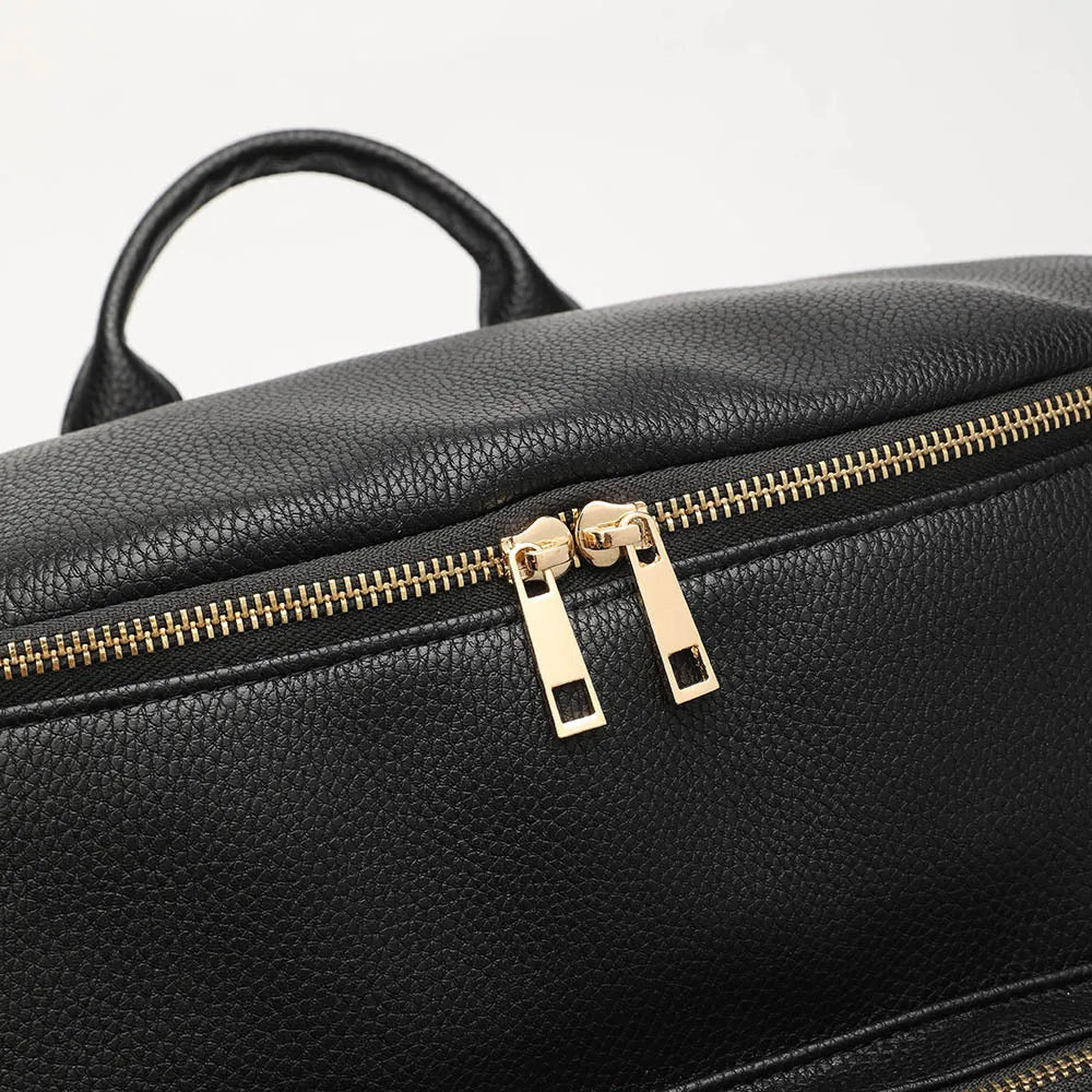 PU Leather Diaper Bag Backpack Large Capacity Travel Carry Bag Maternity Bag Stroller Organizer Nappy Changing Bags Diaper pad