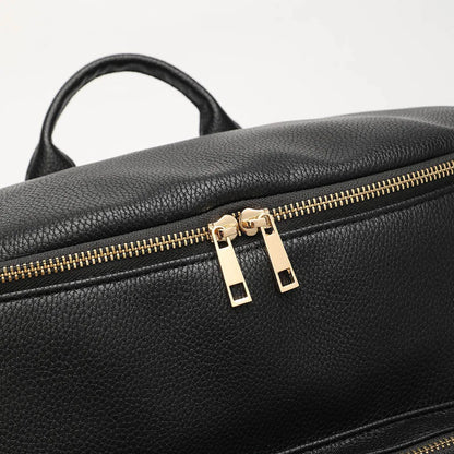 PU Leather Diaper Bag Backpack Large Capacity Travel Carry Bag Maternity Bag Stroller Organizer Nappy Changing Bags Diaper pad
