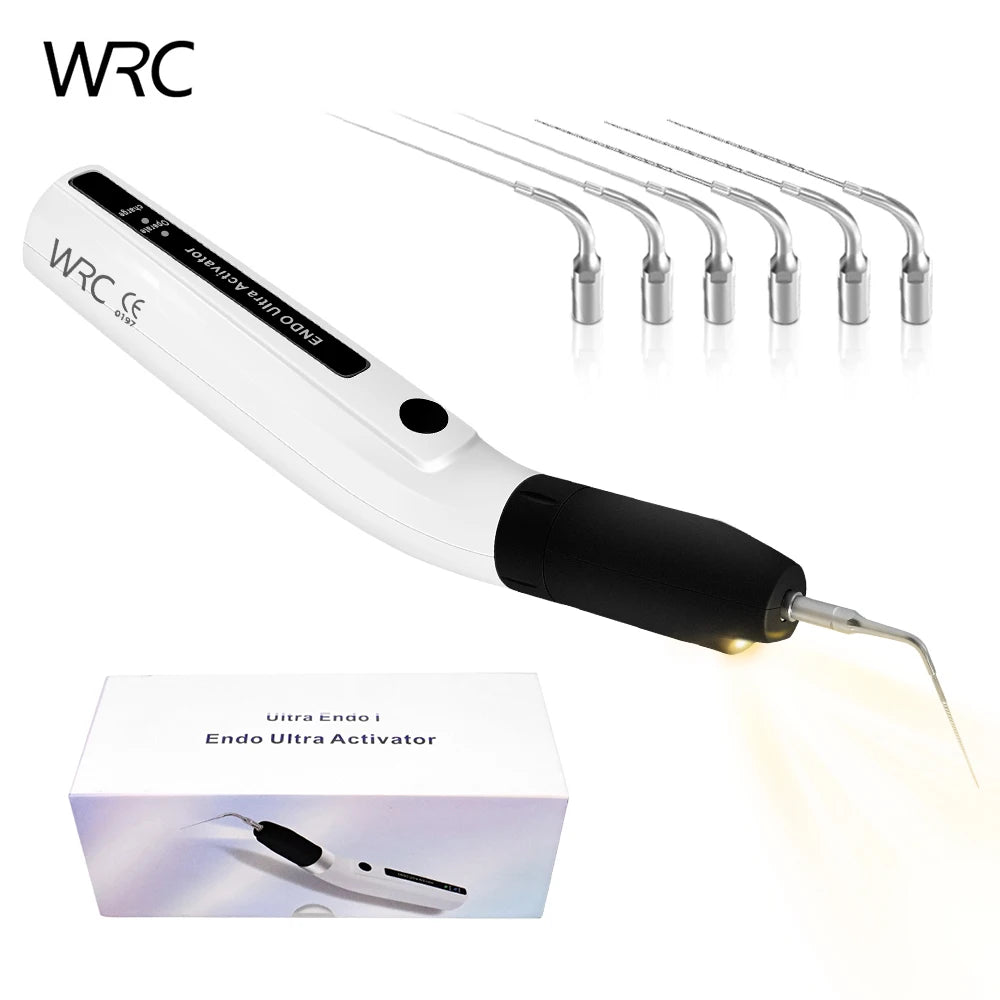 LED Dental Wireless Ultrasonic Activator Endo Ultra Activator Ultrasonic Washing Tooth with 6 Tips Dentistry Tools