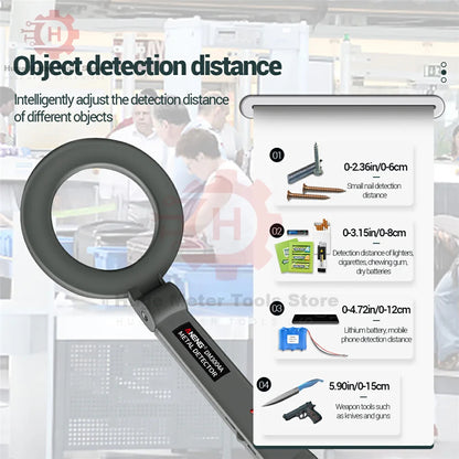 Metal Detector DM3004A Waterproof Handheld Alarm High Sensitivity Metal Scanner Security Checker Pinpointer Metal Detect Tool