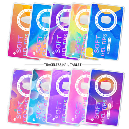 420pcs/box Frosted Version False Nails Press On Acrylic Nails Almond Mixed Size Short Style Ultra Thin Traceless Nail Tips