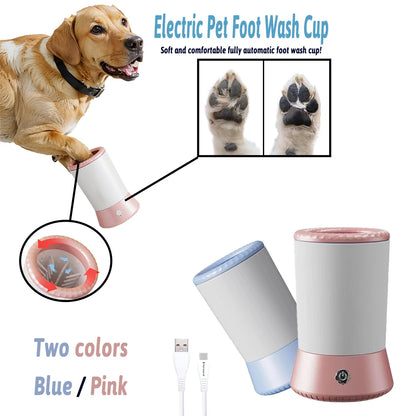 Automatic Dog Paw Washer  USB Rechargeable Pet Paw Cleaner Portable Dog Cleaning  Cup Foot Pet Paw Cleaner Electric Paw Massager