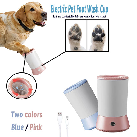 Automatic Dog Paw Washer  USB Rechargeable Pet Paw Cleaner Portable Dog Cleaning  Cup Foot Pet Paw Cleaner Electric Paw Massager