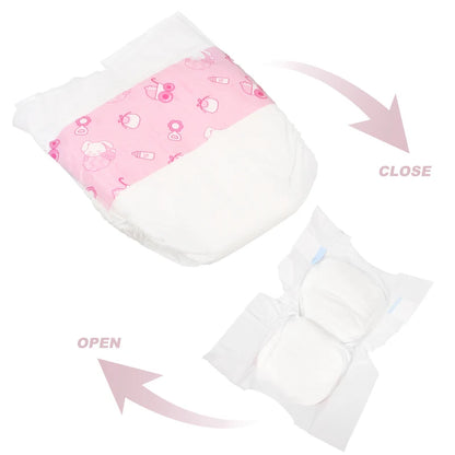 5pcs 18x12cm Reusable Diapers For Baby Dolls Kids Pretend Play Toy Baby Diapers Supplies Suitable For 30cm Dolls