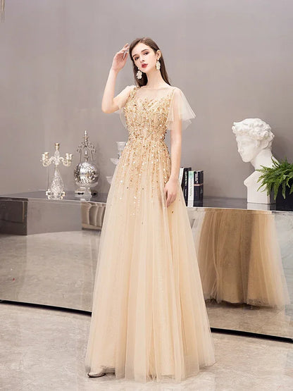 Wedding Party Dress Women Elegant Luxury Suitable Dresses on Request Luxurious Customized Evening Gowns Robe Prom Gown Formal