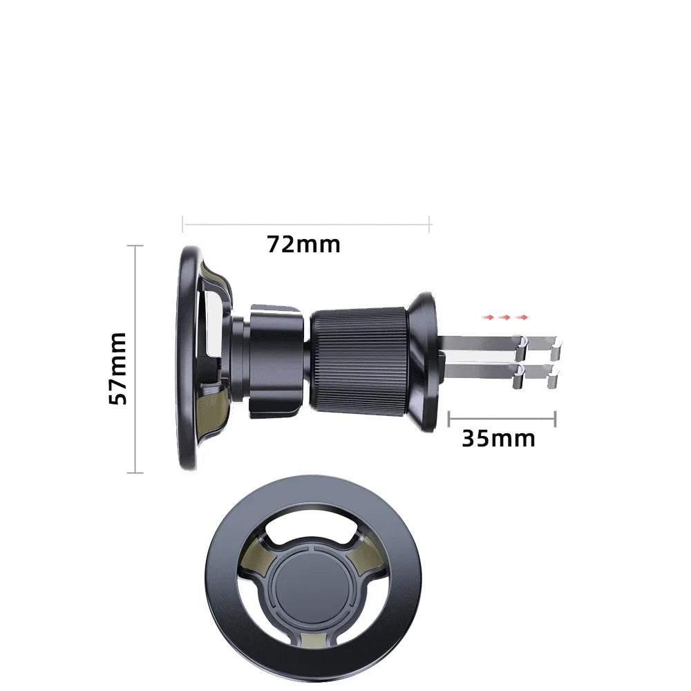 Magsafe Car Mount Magnetic Phone Holder for Air Vent with 360° Rotation Universal Phone Holders for iPhone 15