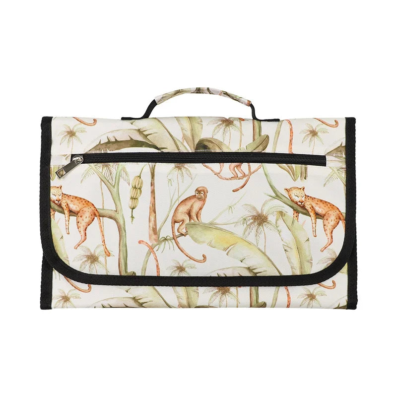 Waterproof Baby Changing Pad For Baby Girls Folding Portable Newborn Travel Diaper Mat With Wipes Pocket Baby Showers Gift