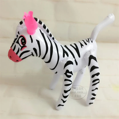 Children's Inflatable Toys Stall Toys PVC Leather Balloon Water Toys Dinosaur Tiger Pig Cat Rabbit 1PC