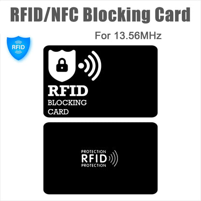RFID Blocking Card Contactless NFC ID Credit Card Protection Safe Bank Passport Entire Wallet Purse Shield Protect Blocker Guard