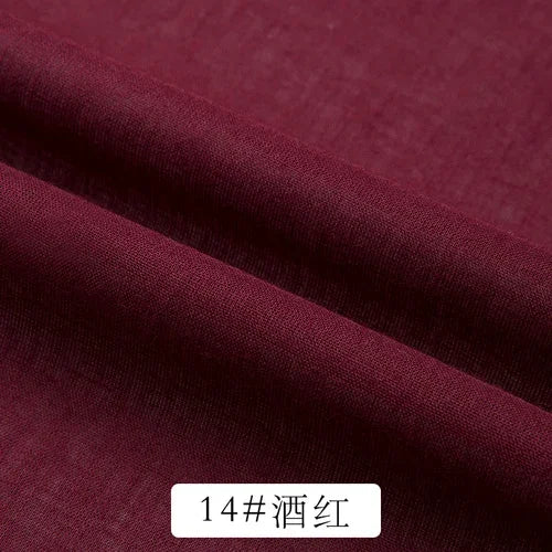 Cotton Summer Solid Color Clothing Lining Cloth White Cotton Dress Mesh Cotton Clothes Lining Fabric
