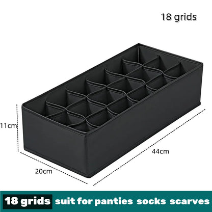 Organizer For Underwear Bra Socks Pants Scarf Storage Box Organizers Of Cabinets And Drawers Wardrobe Foldable Storage Box Case