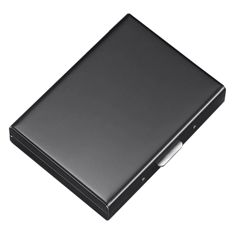 Men RFID Card Holder Blocking Aluminum Metal Slim Wallet Money Bag Anti-scan Credit Card Holder Thin Case Small Male Purses