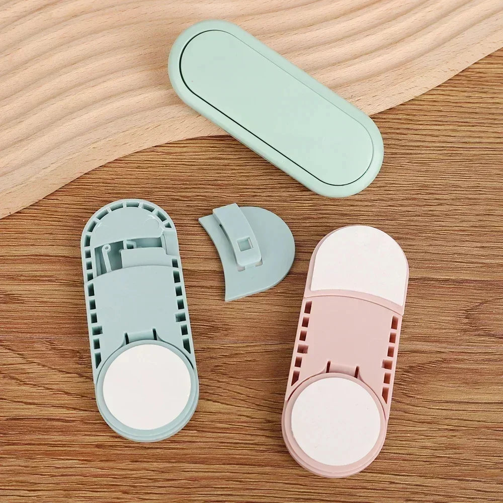 5pcs Children's Drawer Safety Latch Cabinet Door Protection Baby Anti Pinch Hand Invisible Lock Opposite Door Wardrobe Lock