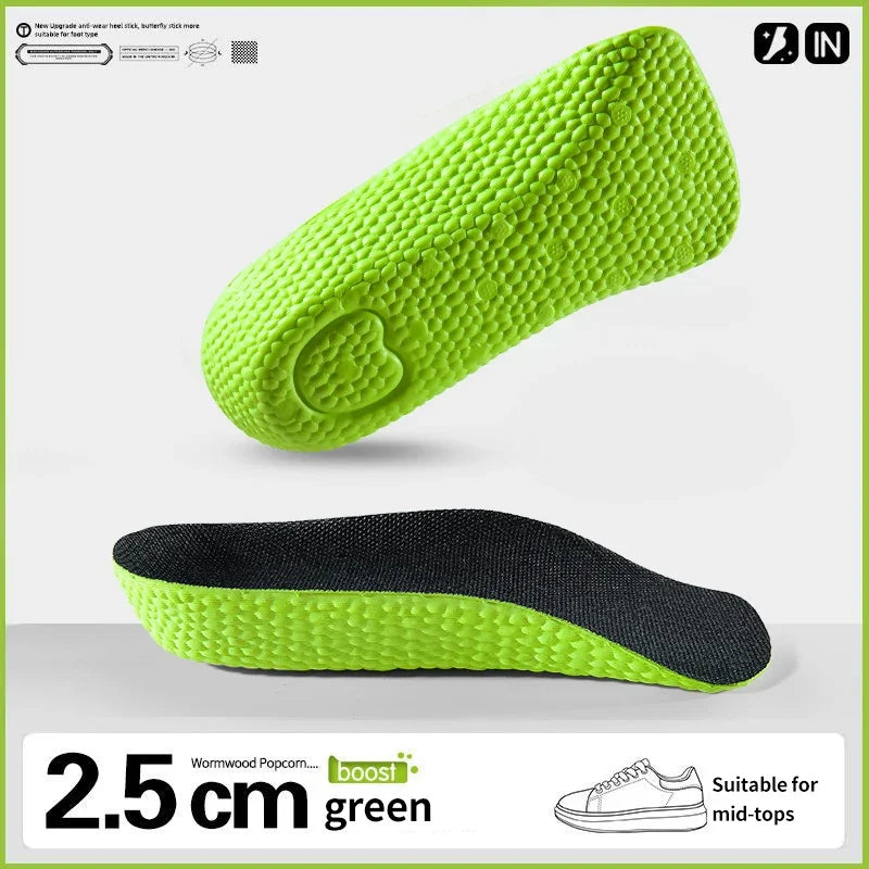 1Pair Height Increase Insoles Shoes Flat Feet Arch Support Orthopedic Insoles Sneakers Heel Lift Half Shoe Pads Height Boosters