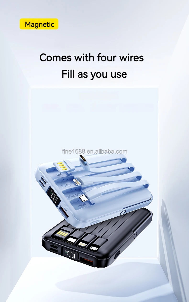 PD 20W Fast Charging 10000mAh Portable Phone Charger Power Station Power Bank Magnetic  Wireless Charger  Power bank