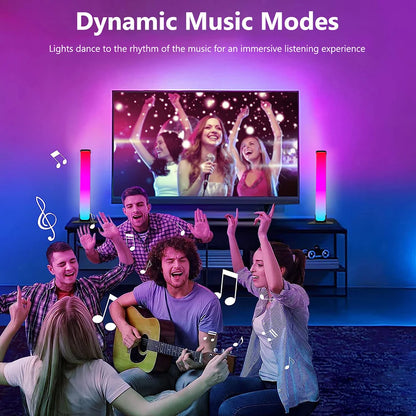 Smart LED Light Bars RGB Smart 16 Colour TV Backlights Remote Music Sync Gaming Lights Rhythm Ambient Pickup Lamp Mood Lighting