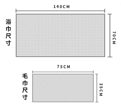 Bathing towel can be worn by women and can be wrapped around household items. Men are more than 100% cotton, absorbent and quick