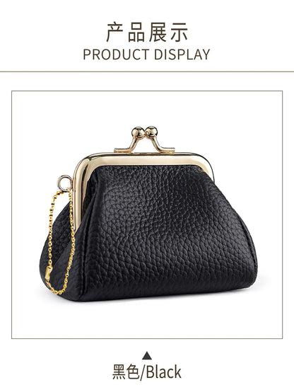 Women Wallets RFID Blocking Bank Card Purse Cowhide Leather Card Holder Mini Credit Coin Case Compact EDC Wallet