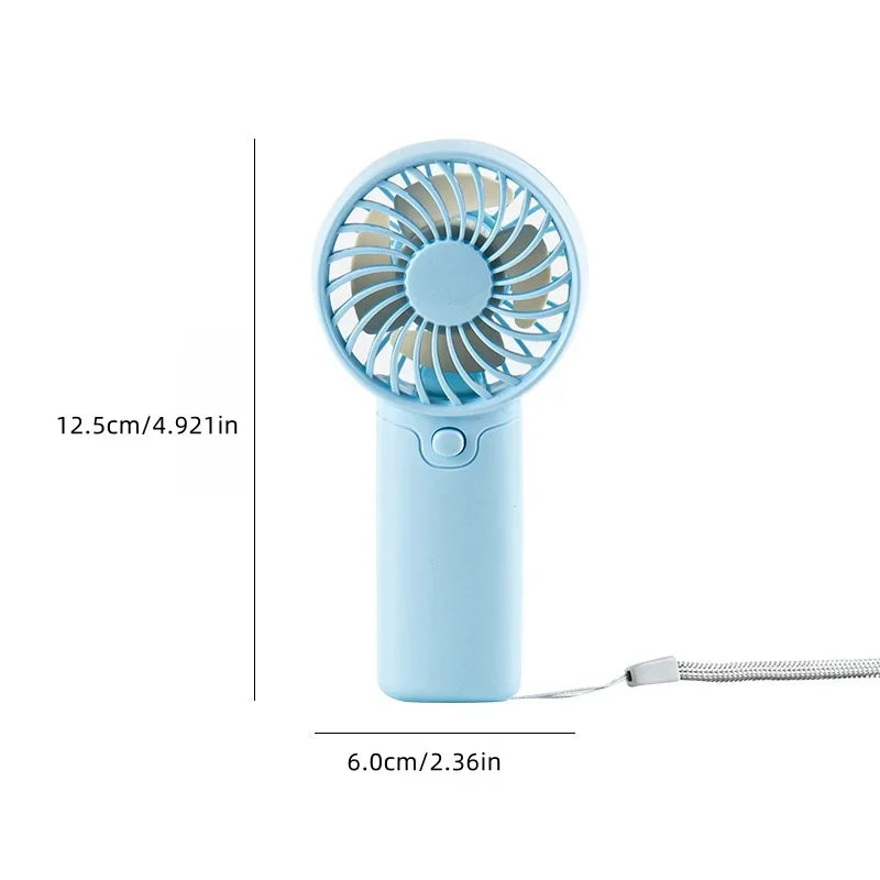 Portable Pocket Battery Fans Summer Mini Handheld Small Fans Suitable for Dormitory Outdoor Office Outdoor Travel Camping Use