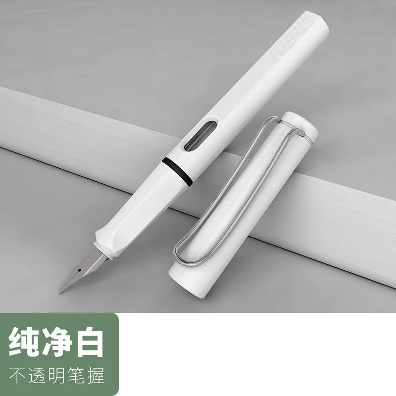 1PC 0.5mm Clear Pointed Writing Practice Pen Student Standing Pen Stationery Student Supplies Pen and Ink Student Supplies