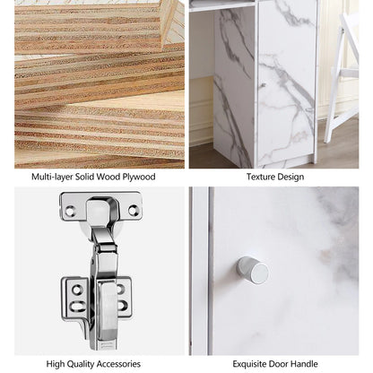 Buffet Cabinet with Storage, Sideboard for Storing Folding Table, Kitchen Storage Cabinet with Shelves, Modern Console Table