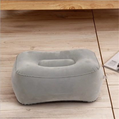 Inflatable Soft Footrest Pillow PVC Inflatable Foot Rest Pillow Cushion Air Travel Office Home Leg Up Relaxing Feet Almohada
