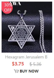 Seven Archangels Amulet Stainless Steel Necklaces Men Seal of Salomon Talisman Christian Protection Jewelry collar hombre N1162