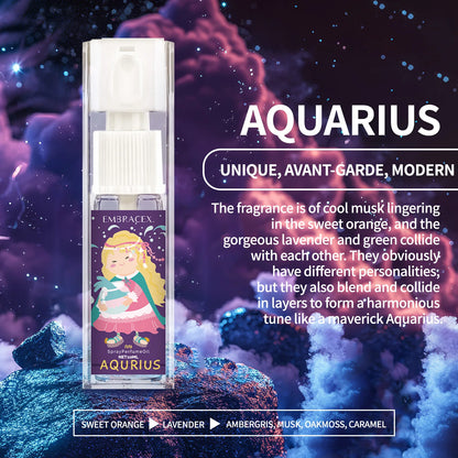 Zodiac 12 Constellation Perfume Spray Essential Oils Body Spray Fragrance Perfume For Women Parfum Gifts