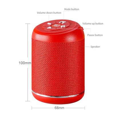 Bluetooth Speaker TG517 Portable Mini Wireless Soundbar for Outdoor Indoor Loudspeaker Support TF Card FM Radio IPX5 Waterproof