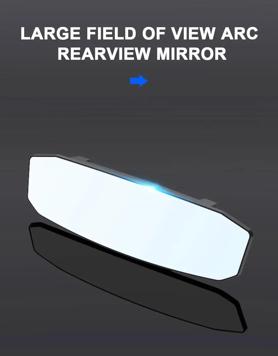 Universal Wide Angle Convex Rearview HD Mirror Center Rear View Baby Child Seat Watch Sun Visor Interior Monitor Auto Accessory