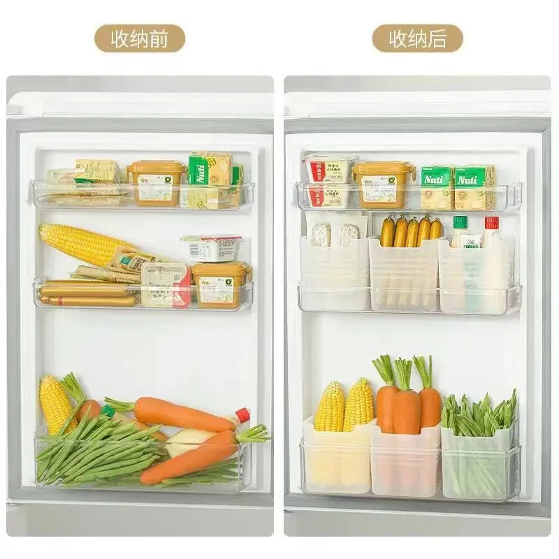 Refrigerator Storage Boxes Food Fresh Organizer Cold Storage Crisper Fruit Spice Food Container Boxes Home Kitchen Boxes