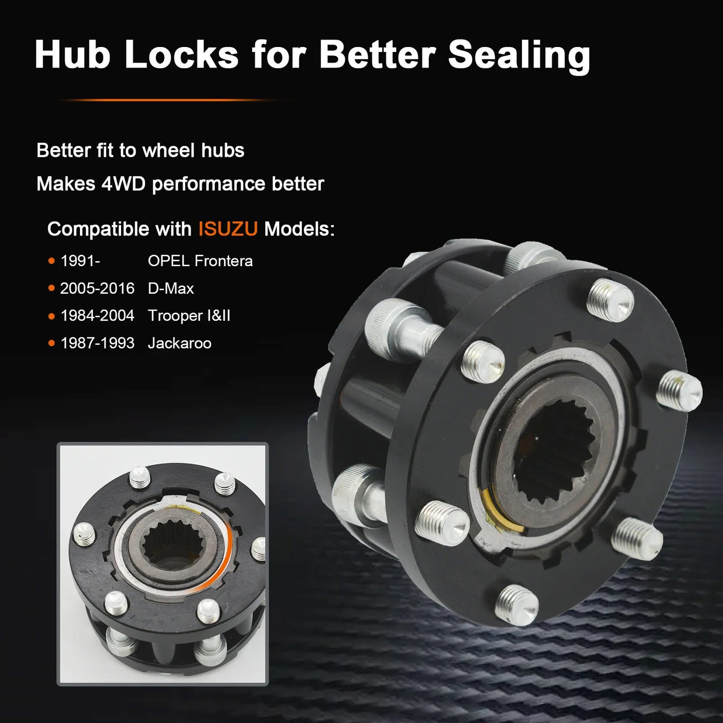 FOR ISUZU OPEL Frontera Jackaroo Trooper Locking Hubs Mechnical hubs Padlocks AVM433 897113446PT 8971134460 Pickup Holden 4WD