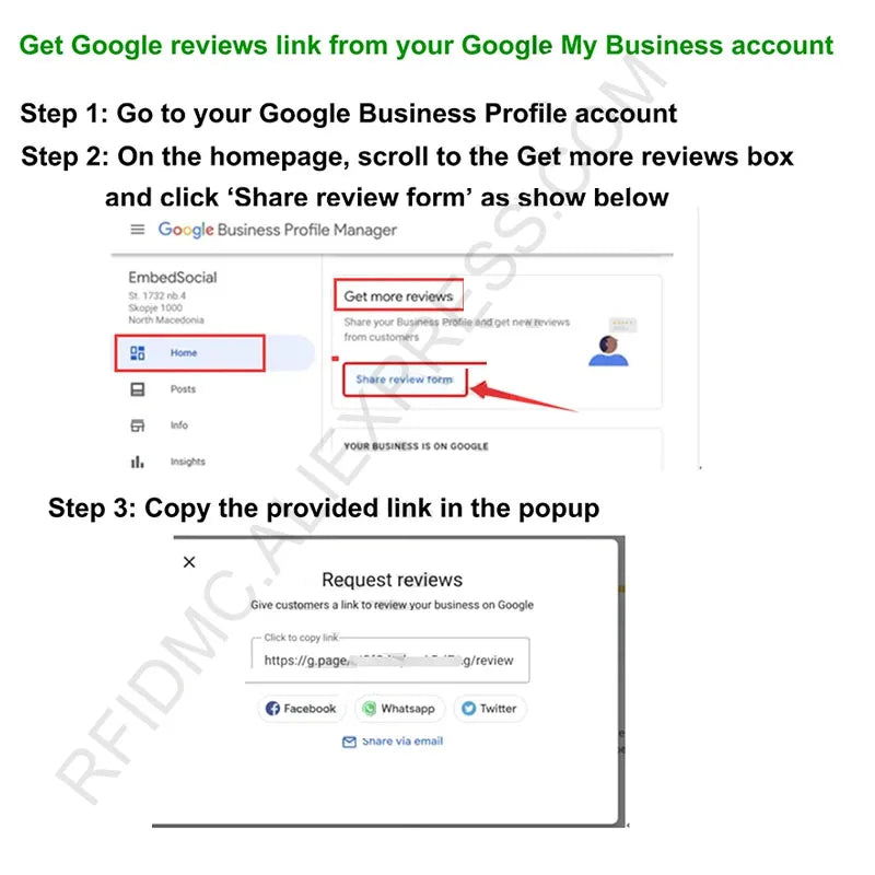 Smart Google Review Tap Keychain for Instant Customer Feedback for Direct Google Reviews