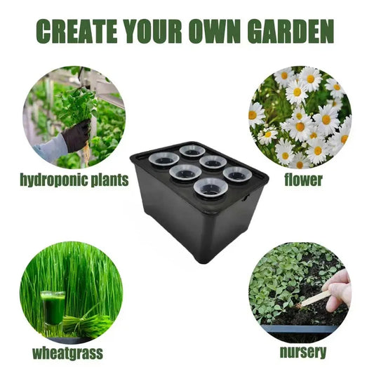 hydroponic seedling starter kit, indoor soilless vegetable and herb growing system, perfect for balcony gardening
