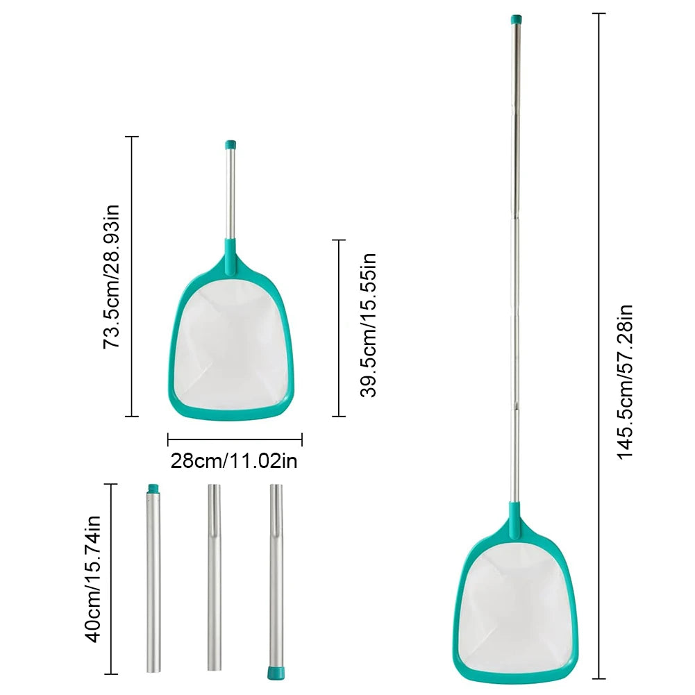 Leaf Skimmer Net Professional Pool Cleaning Net Multi-function Portable Practical Durable Lightweight Swimming Pool Accessories