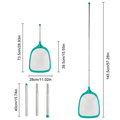 Leaf Skimmer Net Professional Pool Cleaning Net Multi-function Portable Practical Durable Lightweight Swimming Pool Accessories