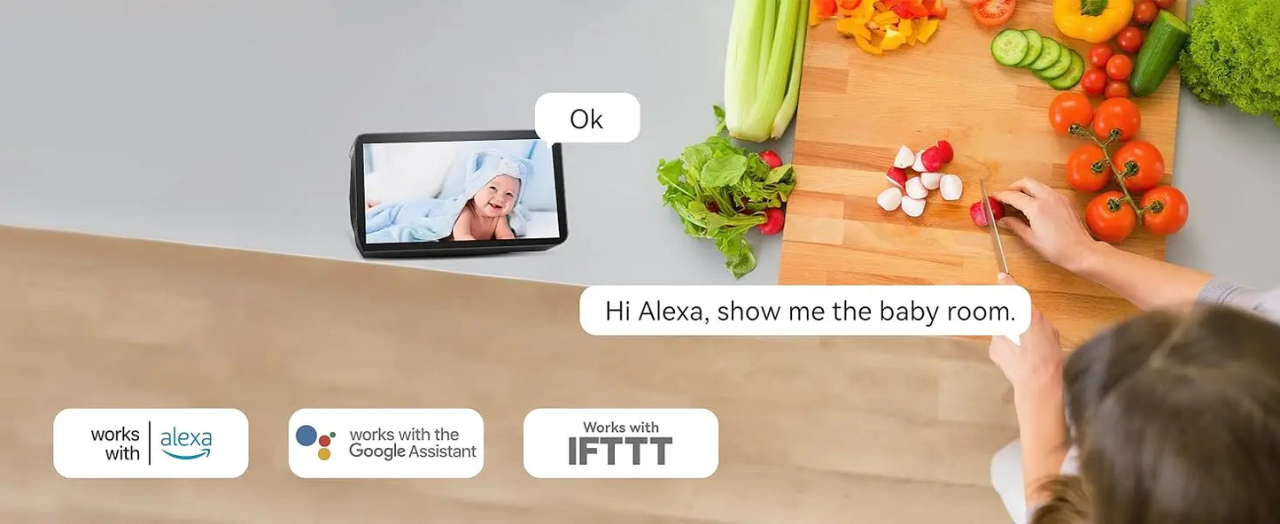 blurams Indoor Security Camera 2K, Home Security Camera for Dog/Baby Monitor/Elder, Security Camera with One-Touch Call, Color N