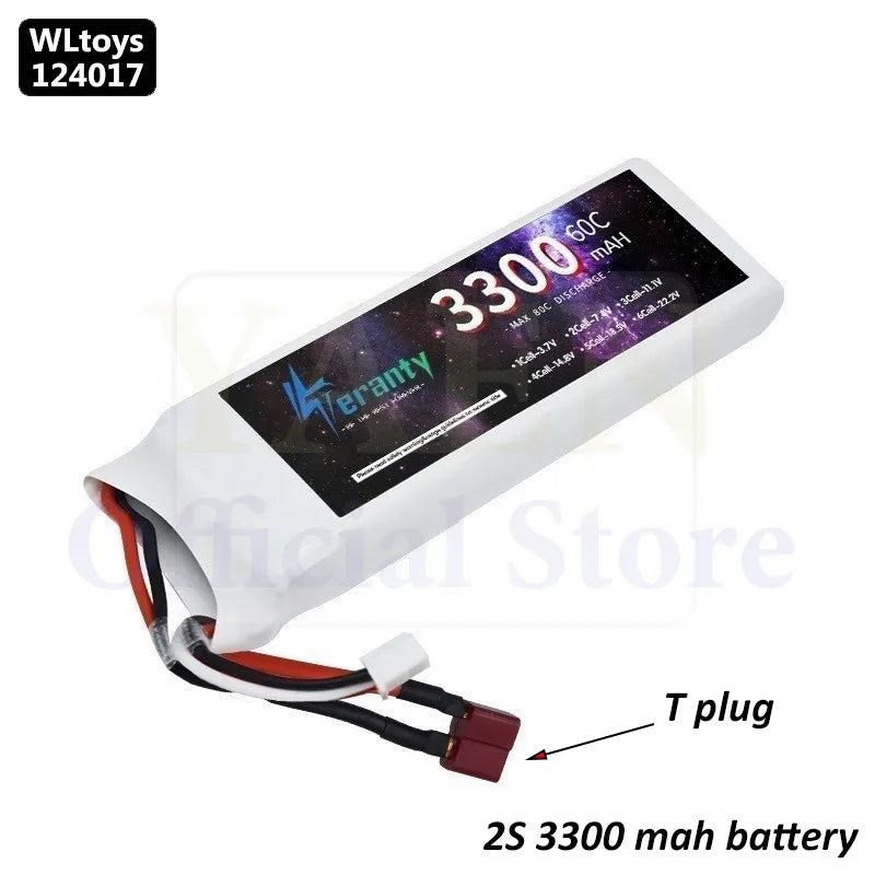 WLtoys 124017 1/12 RC Original Metal Spare Parts Swing Arm C Seat Bottom Motor Differential Gearbox Shock Absorbers Tire