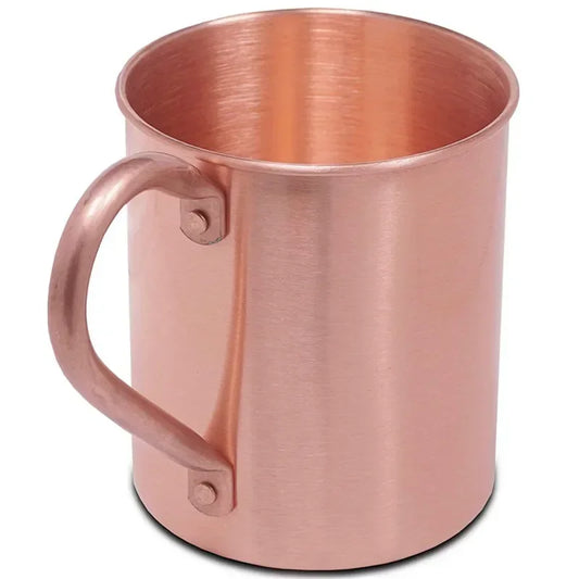 Moscow Mule Mug Pure Copper Solid Smooth without Inside Liner for Cocktail Coffee Beer Milk Water Cup Home Bar Drinkware