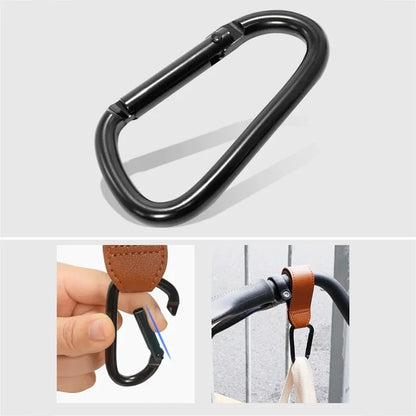 Baby Stroller Hanging Hook Kids Pram Handlebar Hanging Hooks Mommy Bag Handfree Storage Universal Motorcycle Handle Bar Hook