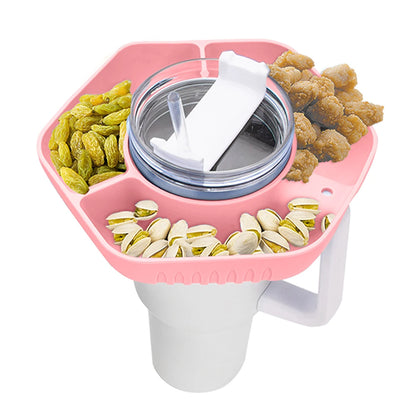 1000ml Snack Bowl Drink Cup with Straw 2 In 1 Stadium Tumbler Splash Proof Leakproof Popcorn Beverage Cup for Cinema Travel