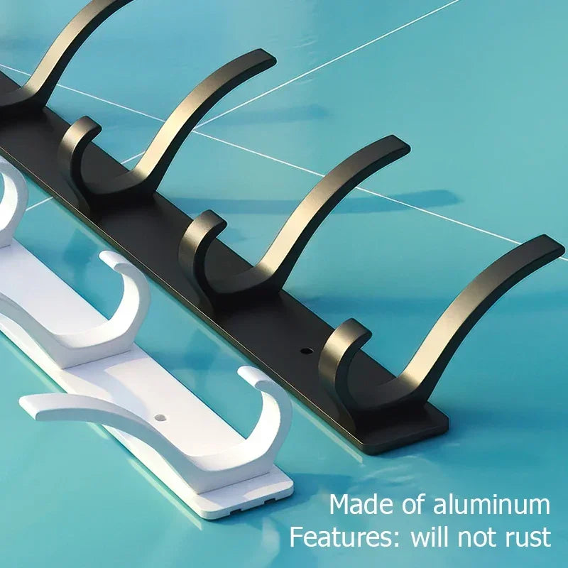 no drill Door Behind Hook Storage Wall Hanging Clothes Hanger Coat Hook Punch-free Hanger Bedroom Organizer Storage Kitchen Acce